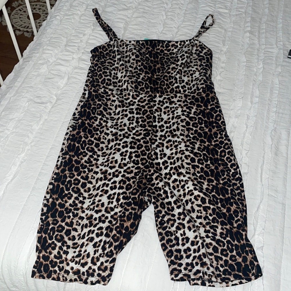 Leopard romper onesie